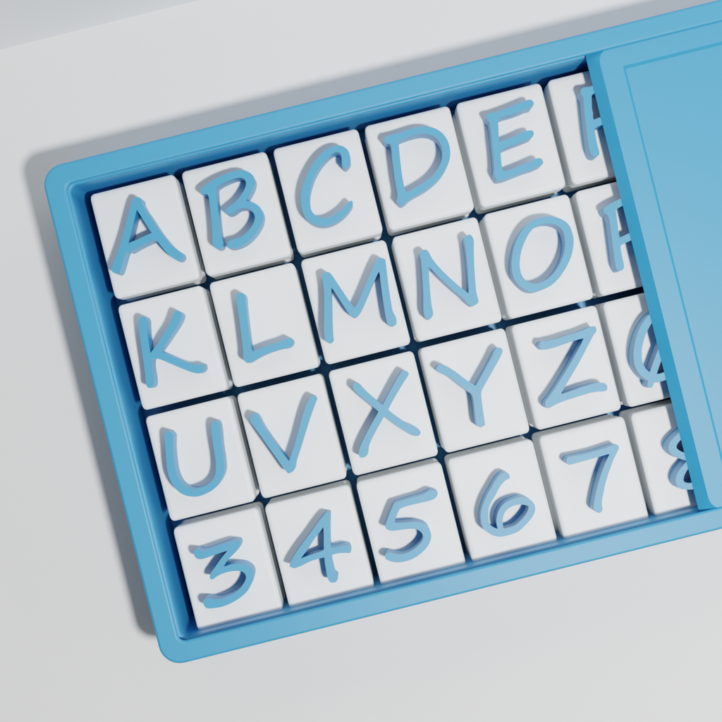 3D printede bogstav-stempler til keramik