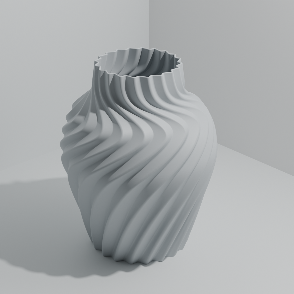 3D printet spiralvase | 22 cm