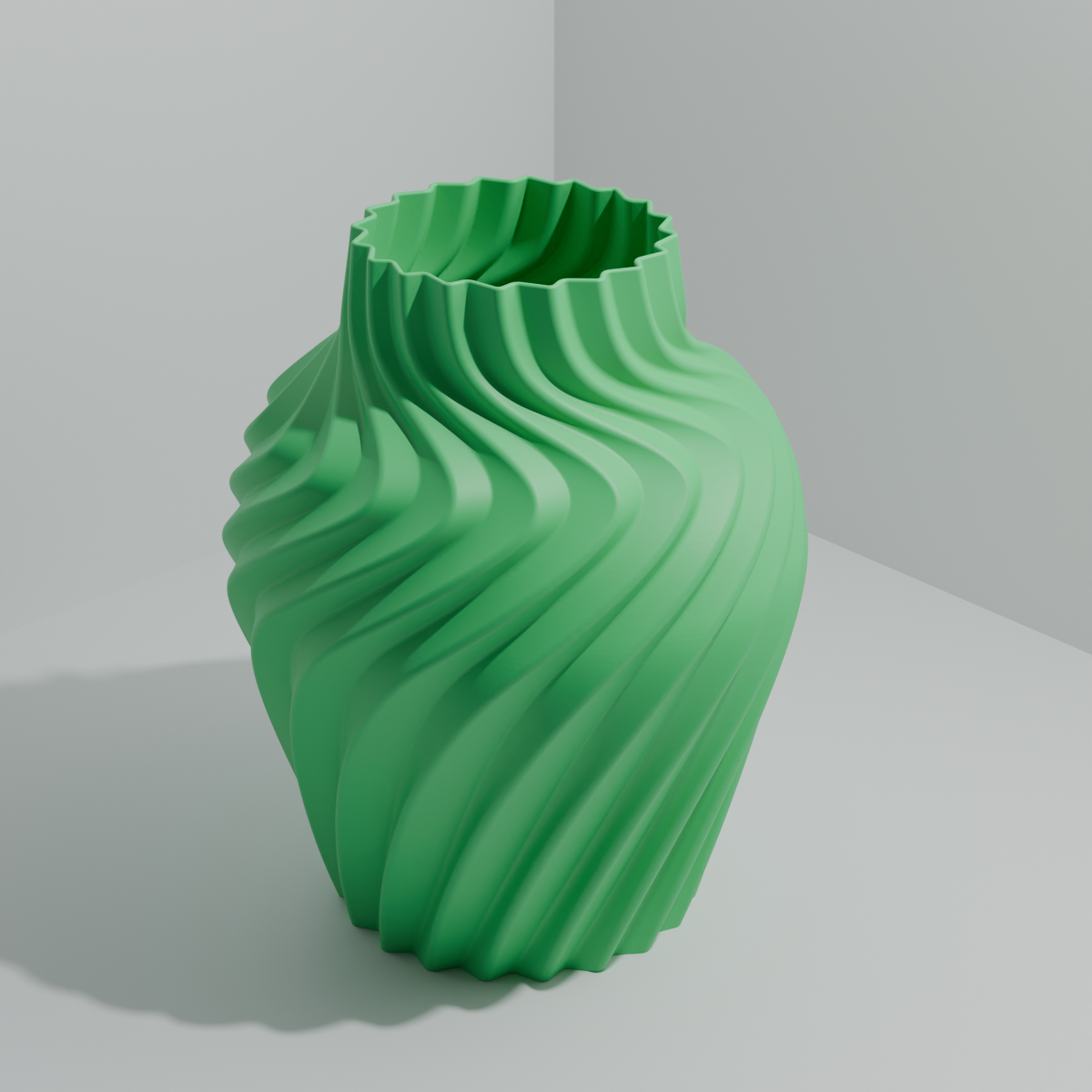3D printet spiralvase | 22 cm