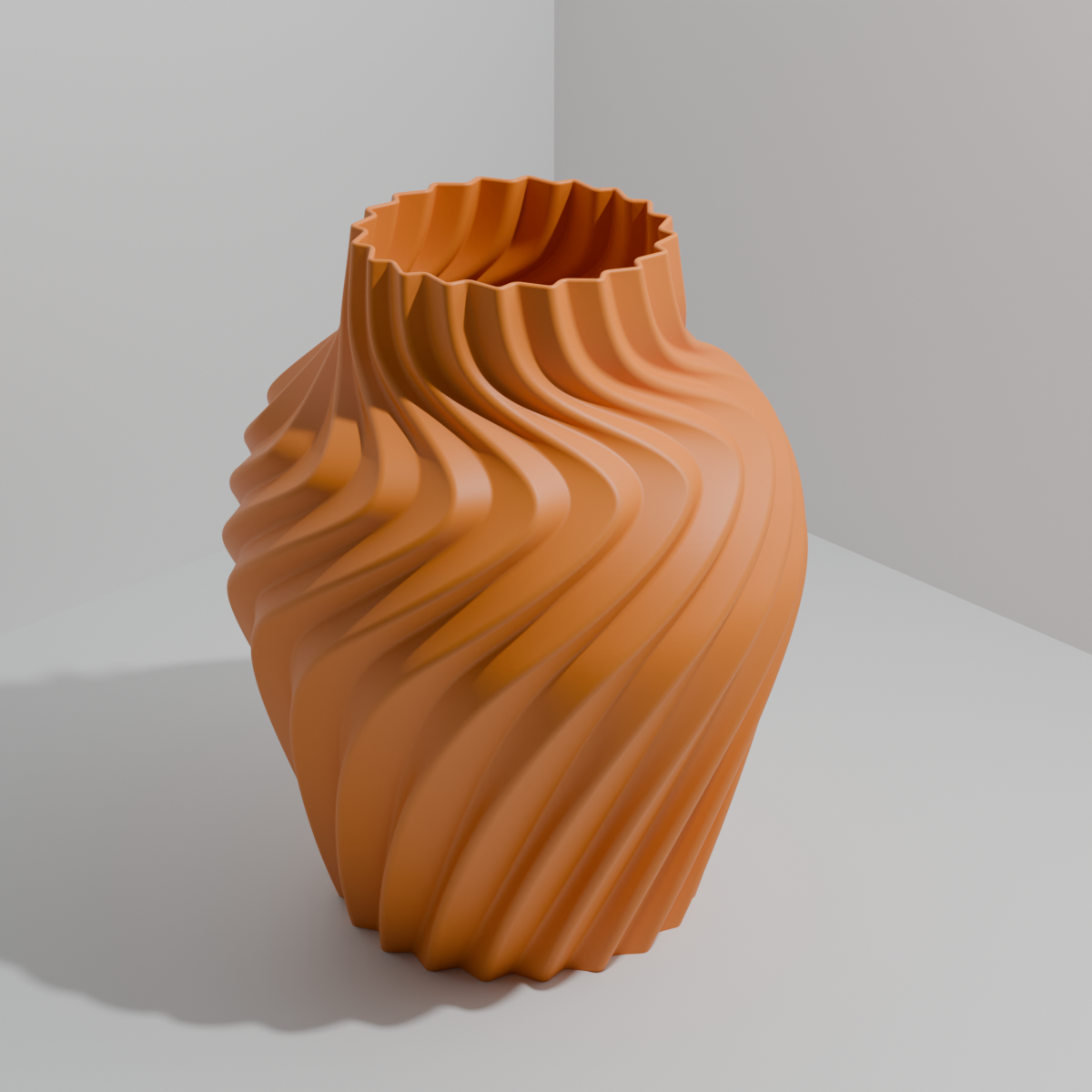3D printet spiralvase | 22 cm