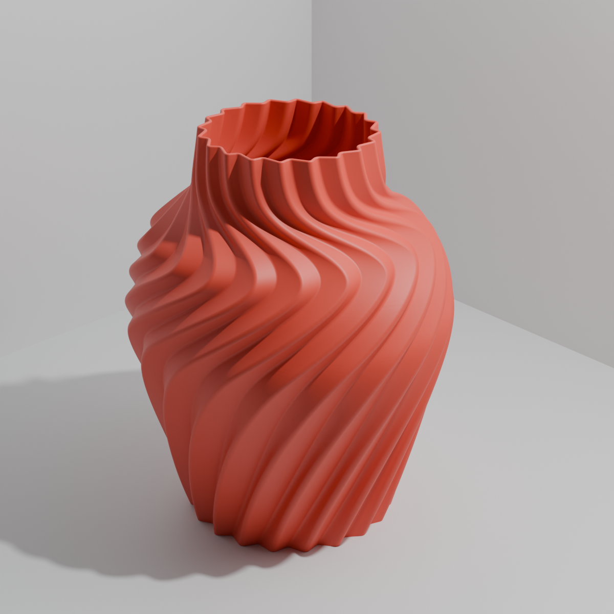 3D printet spiralvase | 22 cm