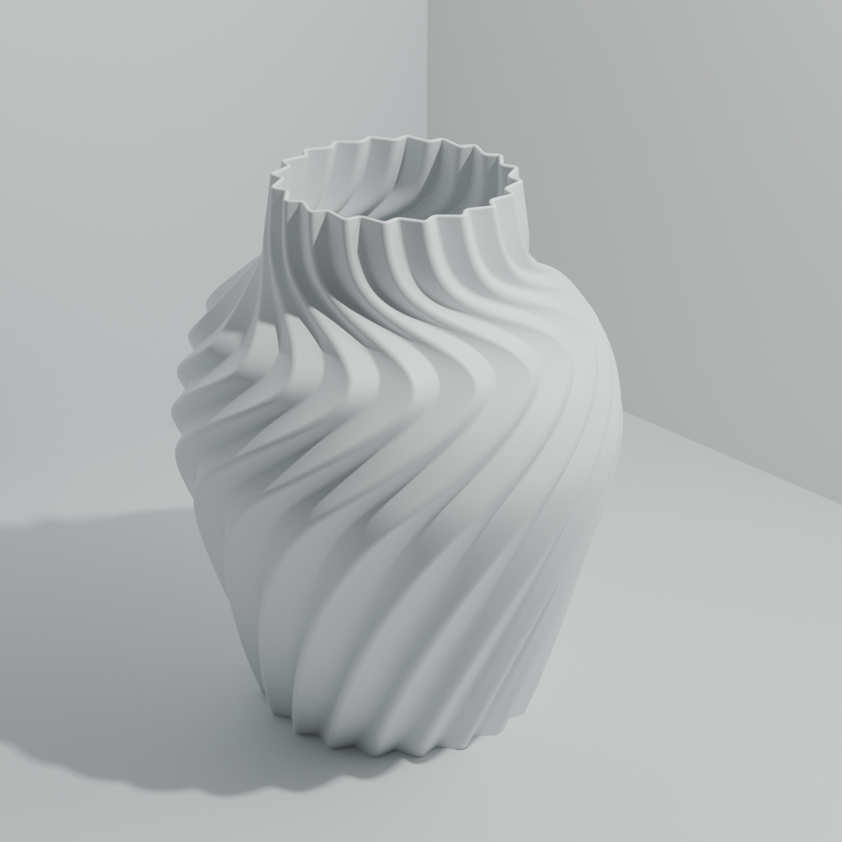3D printet spiralvase | 22 cm
